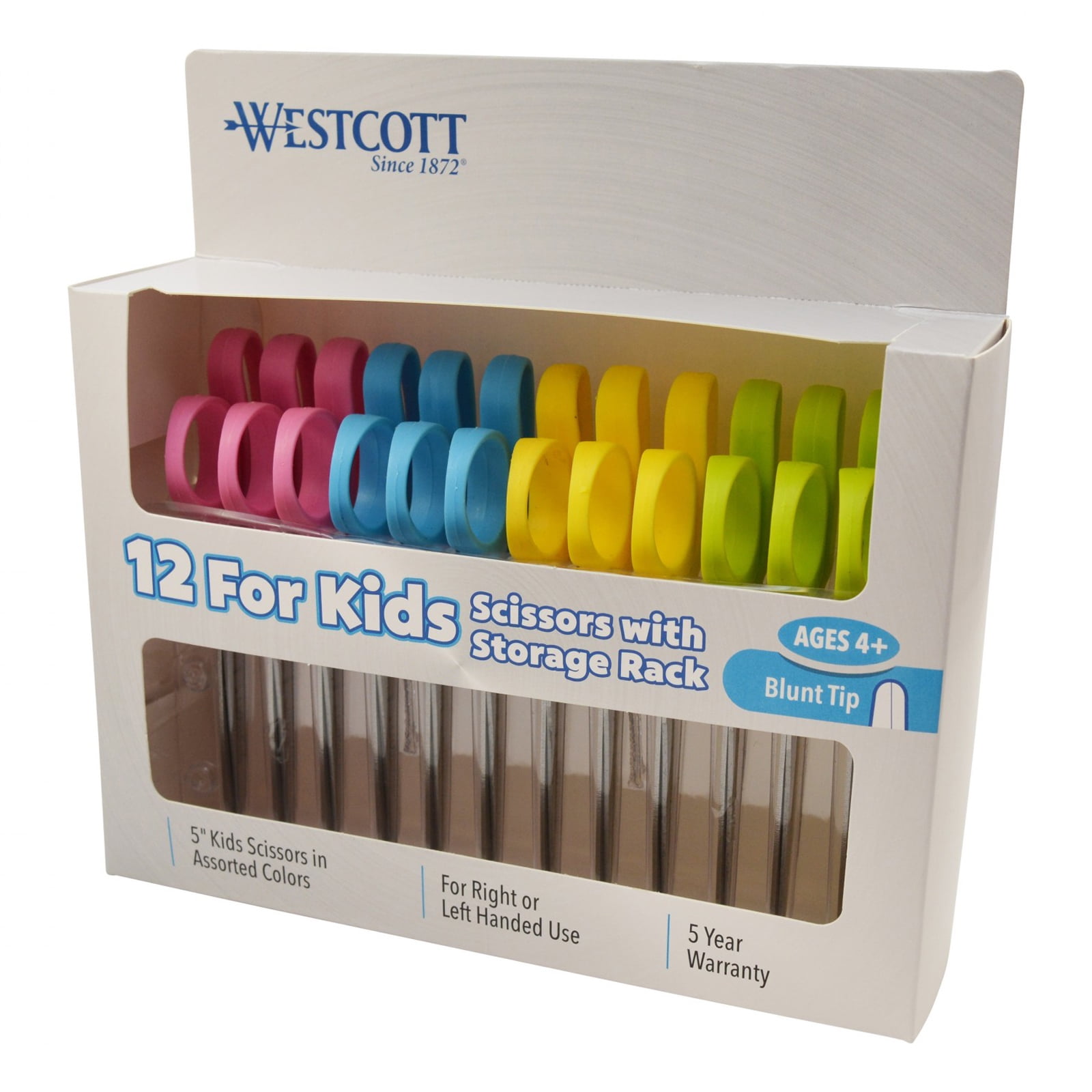 Westcott Value Scissors Classpack, 5" Blunt, Pack of 12
