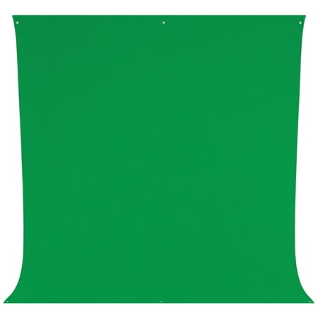 9x10' Green Wrinkle-Resistant Chroma-Key Fabric Backdrop