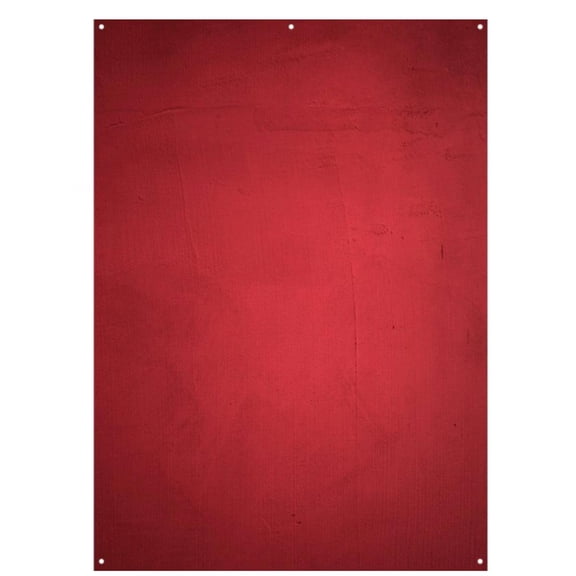 Westcott X-Drop Matte Vinyl Backdrop, Aged Red Wall, 5x7'