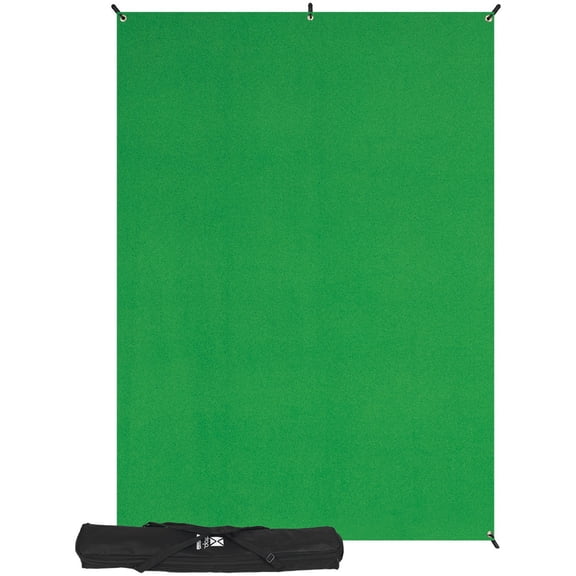 Westcott 5x7' X-Drop Wrinkle-Resistant Backdrop Kit, Chroma-Key Green