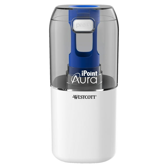 Westcott iPoint AURA Battery Pencil Sharpener, Color Choice Will Vary