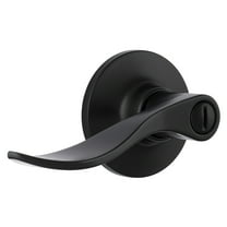 Westcraft Wave Lever Privacy Door Lock in Matte Black