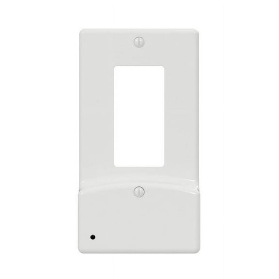 Westek 3002625 LumiCover White 1-Gang Plastic Rocker USB Nightlight Wall Plate