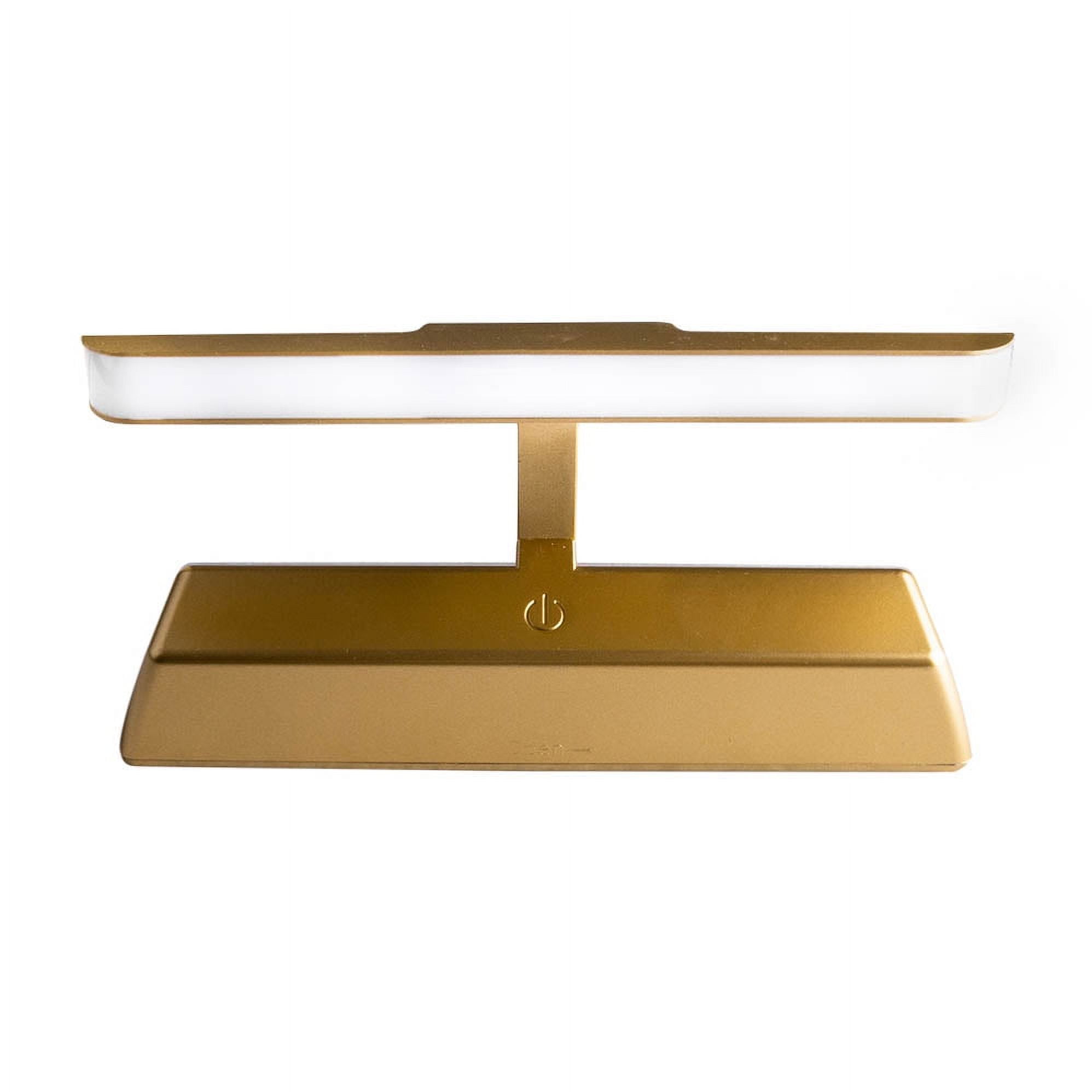 Westek 8 Inch LED Satin Gold Swivel Picture Light with Remote Control
