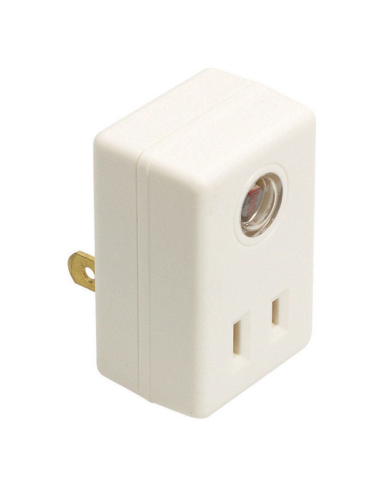 White Indoor Plug-In Light Control with Timer