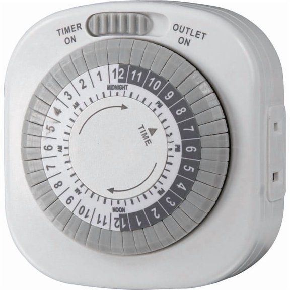 Westek TM01DHB Indoor 1-Outlet Daily Mechanical Timer