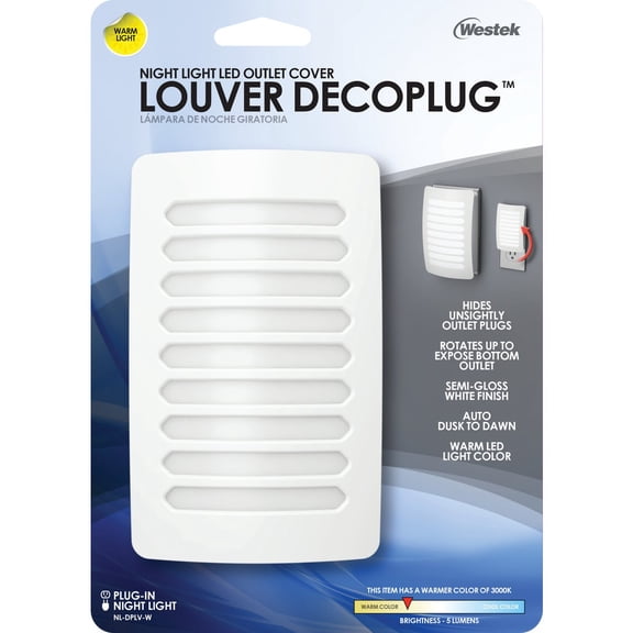 Westek Louver DecoPlug LED Night Light - Pack of 12