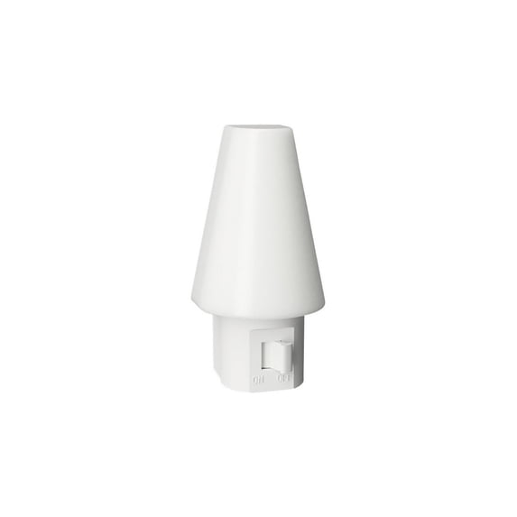 Amertac NL-TIPI-F2 Tipi Series Night Light, 120 V, 0.3 W, LED Lamp, Warm White Light, 1 Lumens, 3000 K Color Temp Pair