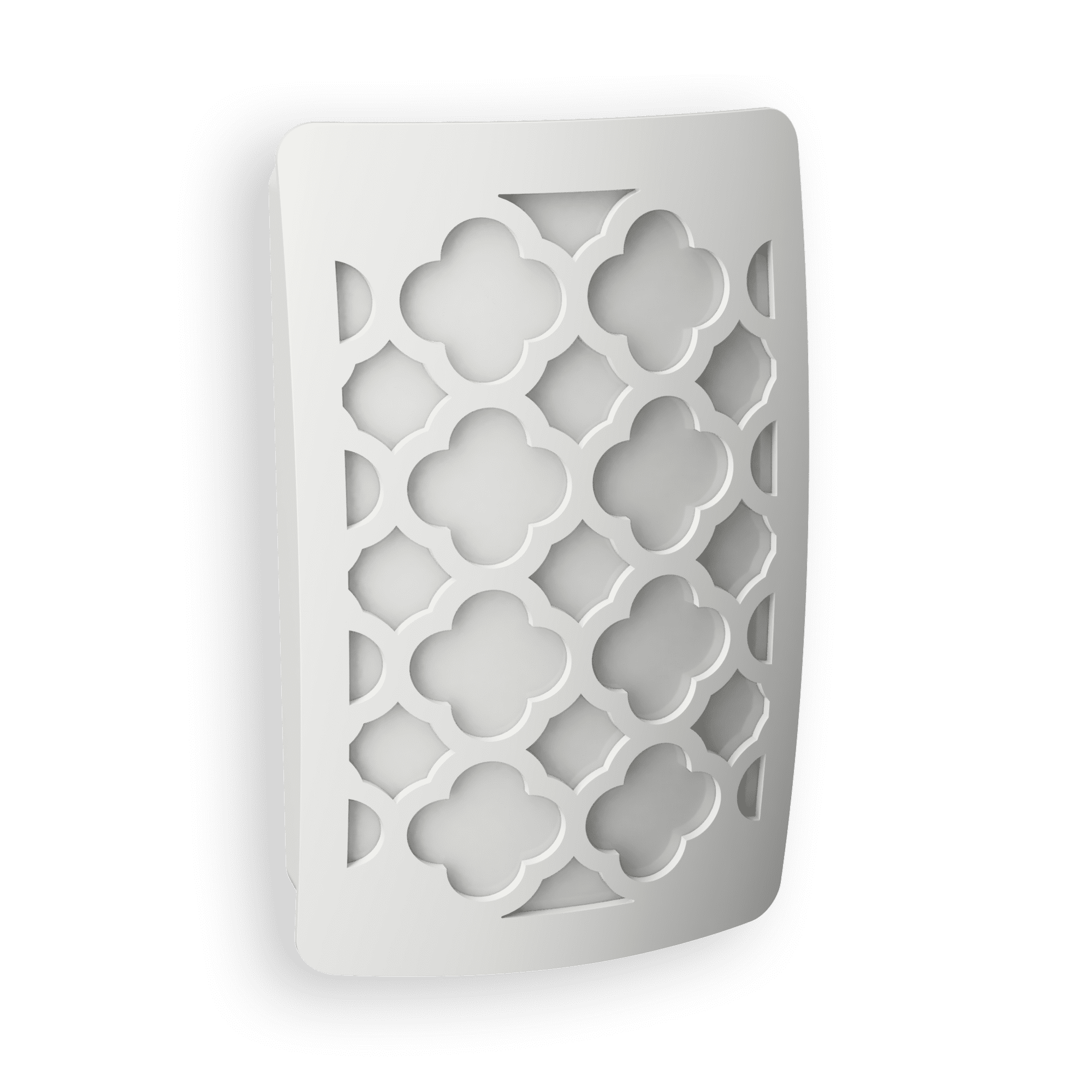 White Tangier Pattern Plug-In Night Light Cover