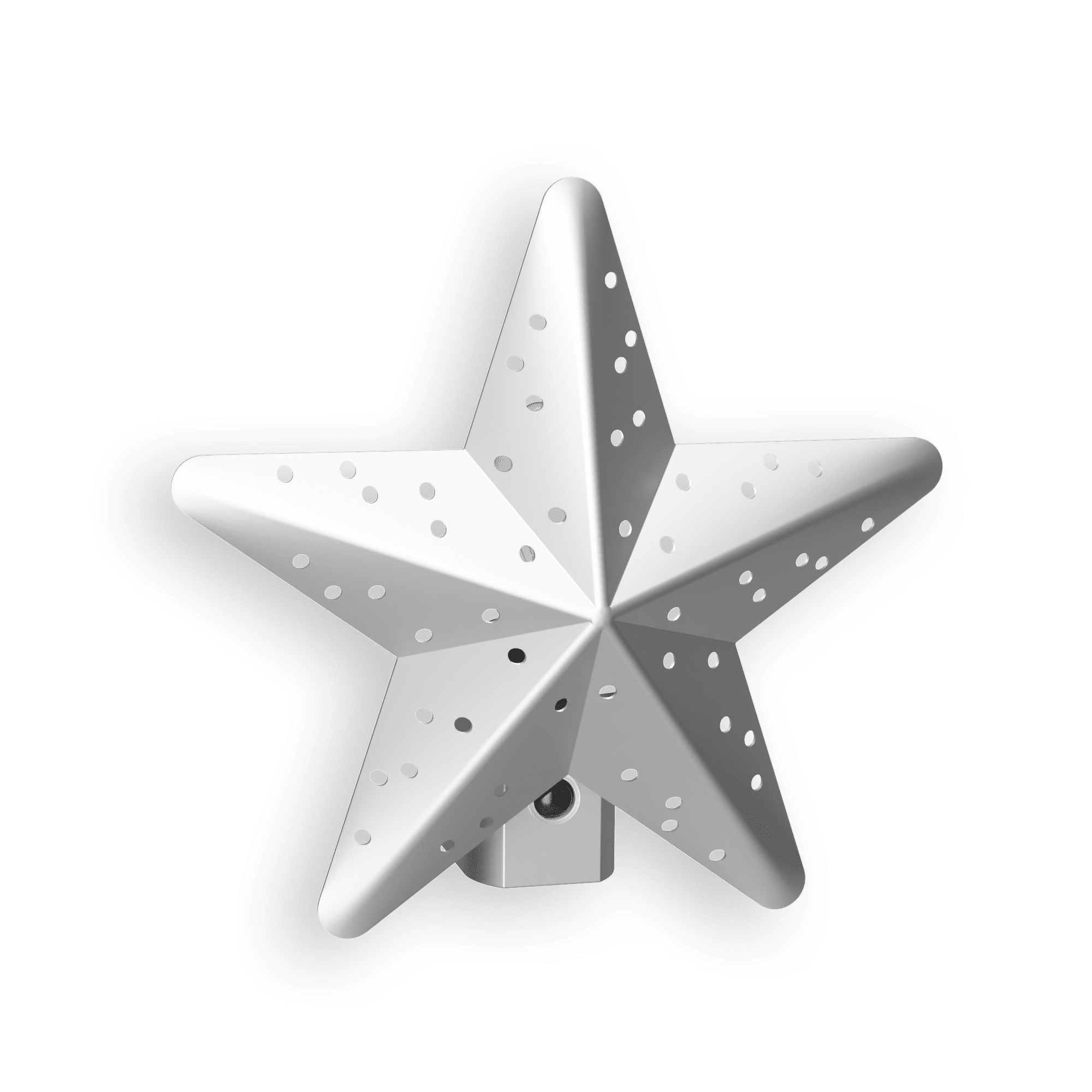 Silver Star Shaped Motion Sensor LED Night Light