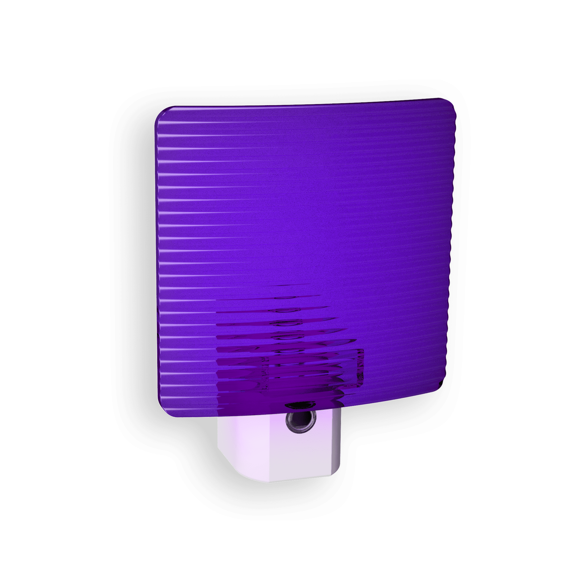 Purple Ribbed Plastic LED Motion Night Light
