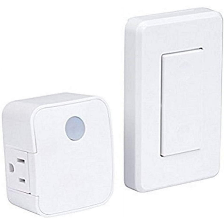 Westek RFK1600LC Indoor Wireless Switch, Single Outlet, White, 1-Pack 