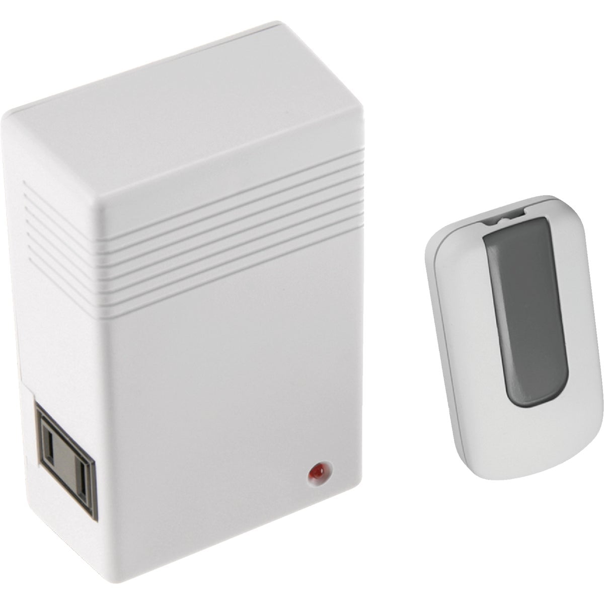 White Indoor Wireless Remote Control System with Single Grounded Outlet