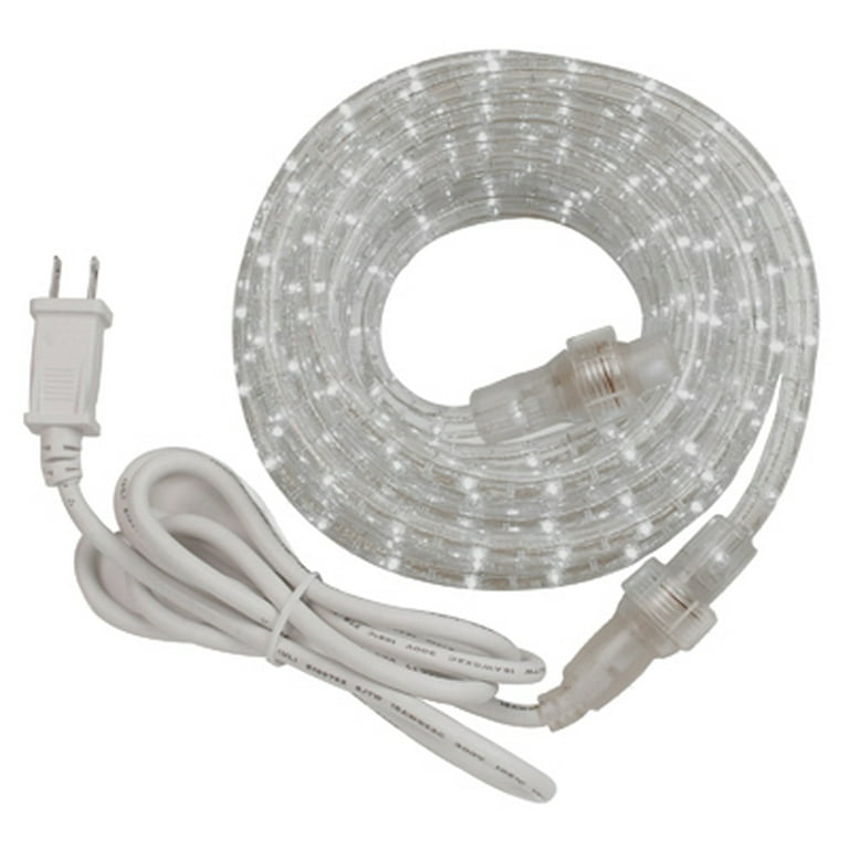 Indoor/Outdoor 12 ft. White LED Rope Light Kit Indoor/Outdoor 12 ft. White LED Rope Light Kit