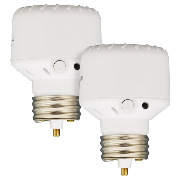 Westek SLC6CBC-4 100W Programmable Screw-In Light Control, White (2 Pack)