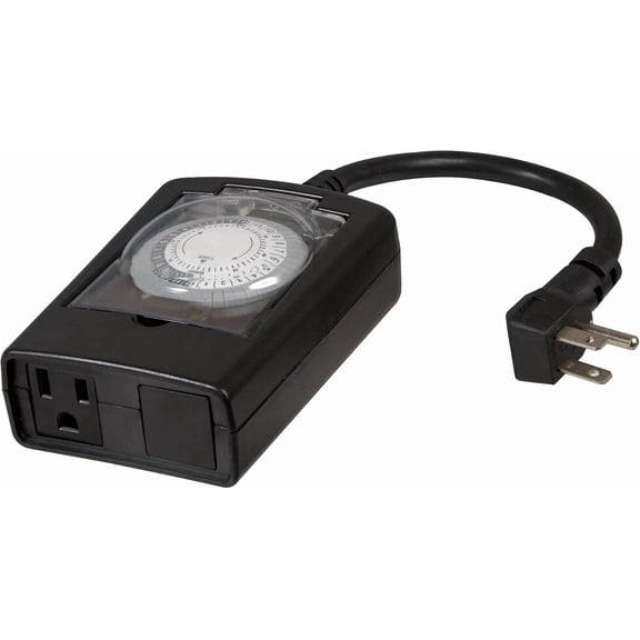 Westek TM12DOLB Decorative Heavy Duty Outdoor Timer, Black