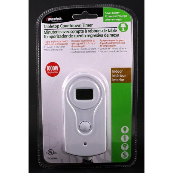 Westek TM26DHB Tabletop Countdown Timer