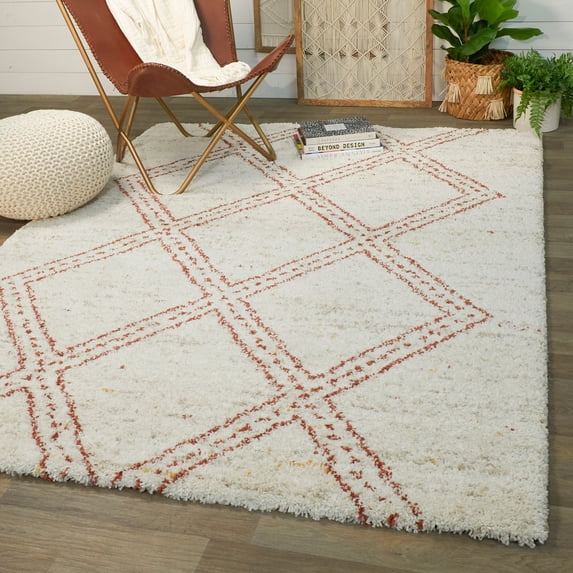 Westerfeld Geometric Shag Area Rug