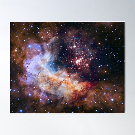 Westerland 2 - Hubble Space Telescope 25Th Anniversary Image Poster Wall Art, Modern Wall Decor, 8x12 UNFRAMED