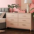thumbnail image 1 of Westerleigh 6 Drawer Dresser, Pink, 1 of 9