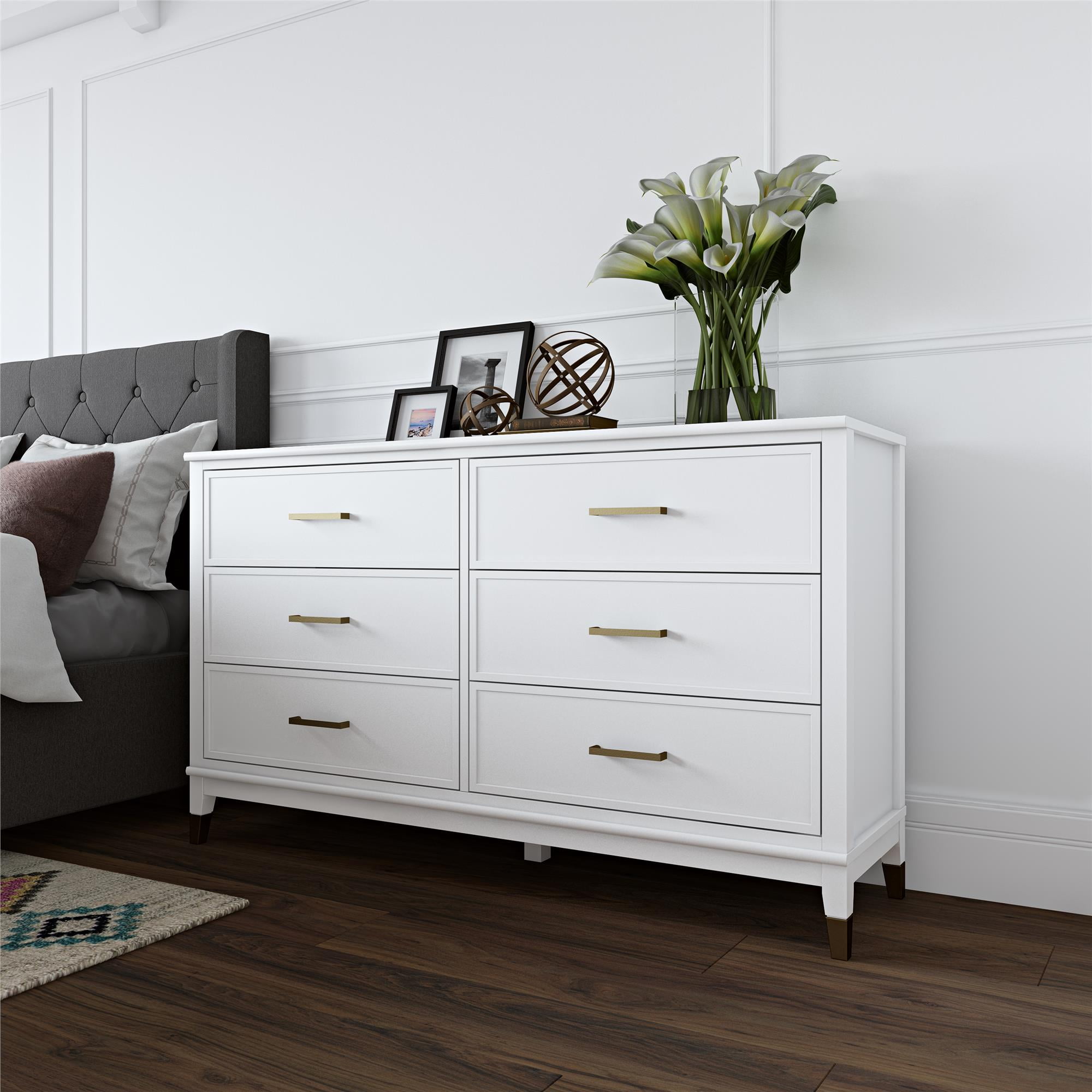 Westerleigh 6 drawer dresser white deals