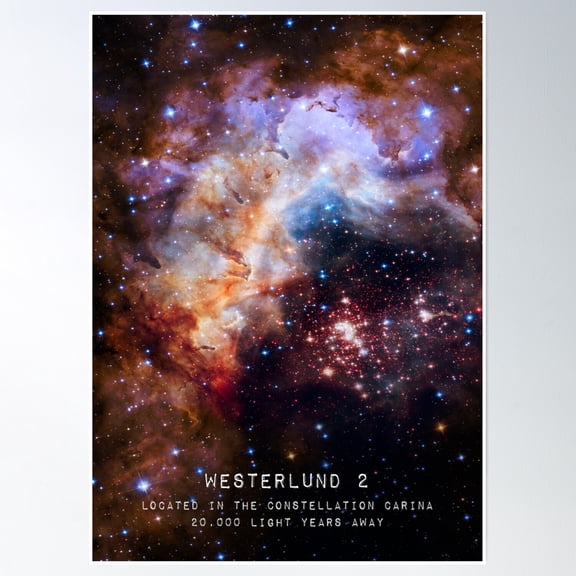 Westerlund 2 Poster Wall Art, Modern Wall Decor, 24x36 UNFRAMED