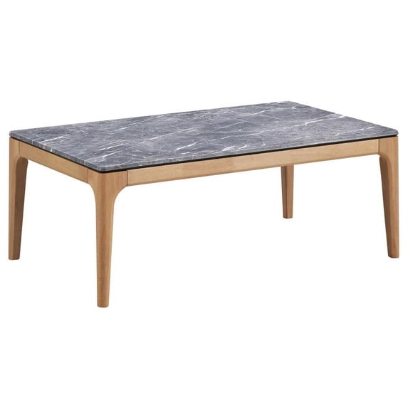 Westerly Square Wood Coffee Table with Diamond Parquet Walnut
