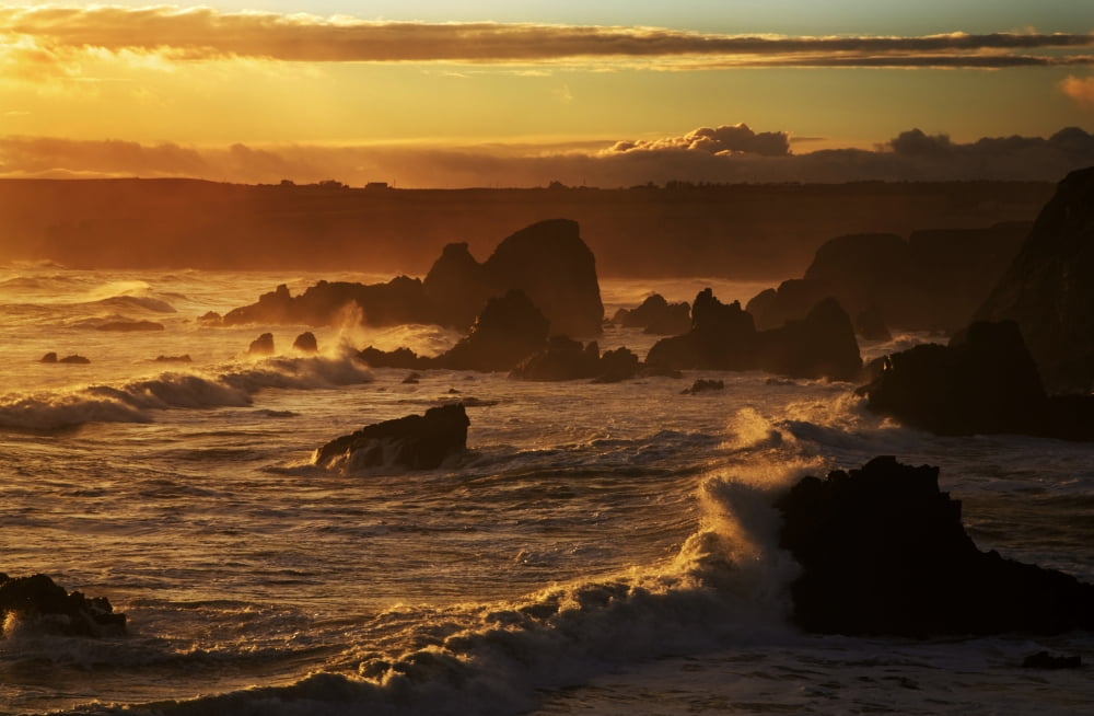 Westerly View From Bunmahon The Copper Coast County Waterford Ireland Canvas Art - George Munday Design Pics (19 x 12)