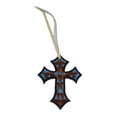 thumbnail image 1 of Western 5"  Barrel Trail Riding Tooled Leather Cross Saddle Charm 96FK03, 1 of 1