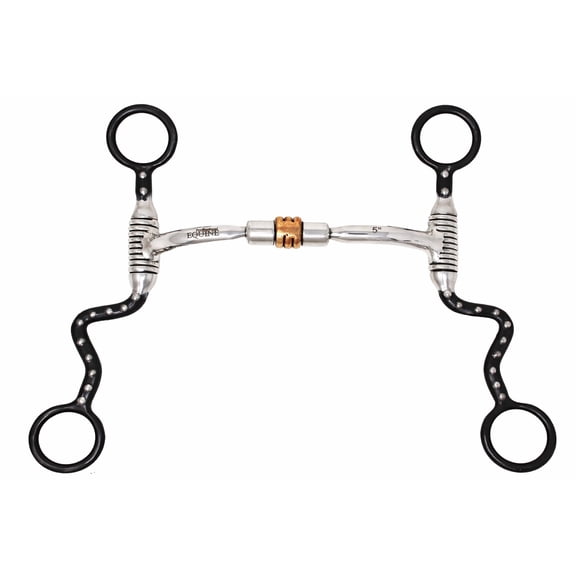 Western 5" Comfort Jointed Copper Rollers Swivel Mouth Futurity Bit 35643B