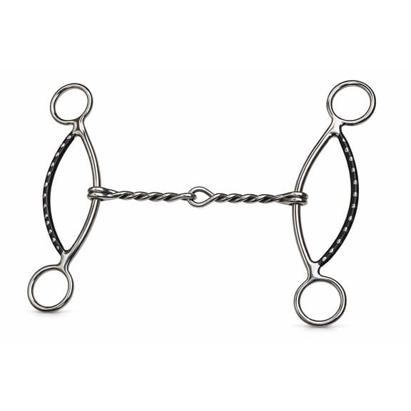 Western 5" Copper Roller Mouth Aluminum Engraved Comfort Snaffle Bit 35634B