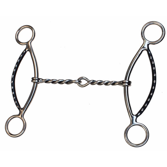 Western 5" Copper Roller Mouth Aluminum Engraved Comfort Snaffle Bit 35634B