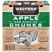 Western 500 cubic inch Apple BBQ Cooking Chunks, 1 box