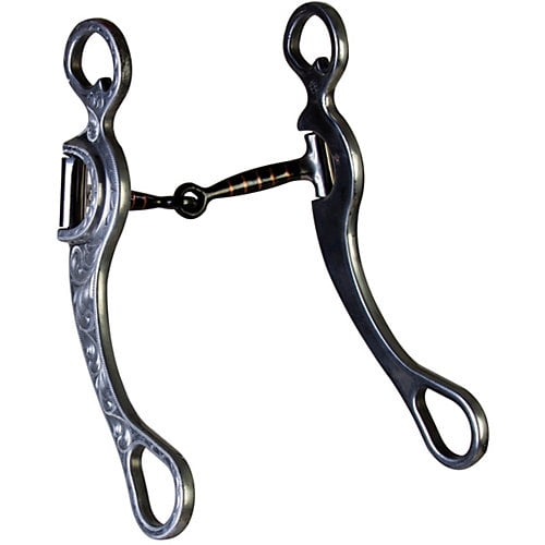 Nrs (m) Engraved Aluminum Sweet Iron Snaffle Shank Bit (10)