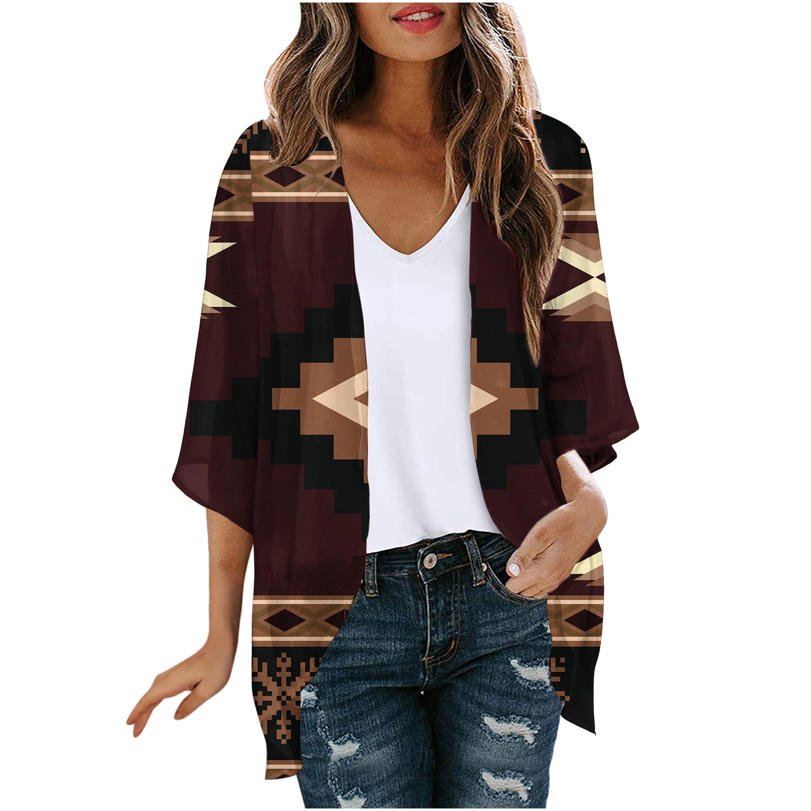 Aztec kimono cardigan deals