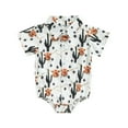 thumbnail image 1 of Western Baby Boy Clothes Cow Print Shirt Romper Short Sleeve Lapel Button Bodysuit Cowboy One Piece Gentleman Outfit, 1 of 8