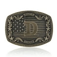 thumbnail image 1 of Western Belt Buckle Men Initial Letter ABCDJRM to Z Rodeo Cowboy Belt Buckles（Without belt）, 1 of 4