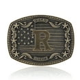 thumbnail image 1 of Western Belt Buckle Men Initial Letter ABCDJRM to Z Rodeo Cowboy Belt Buckles（Without belt）, 1 of 4