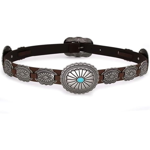Western Belts for Woman Cowgirl Concho Belts Country Concert Rodeo Outfits Women Turquoise Belt for Jeans Dresses