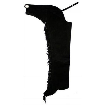 Western Black Suede Leather Rodeo/Show Chaps