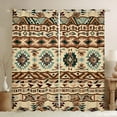 thumbnail image 1 of Western 30%-50% Blackout Curtains Southwestern Curtains for Living Room,Geometric Aztec Curtains Drapes 2 Panels 42"Wx84"L, 1 of 5