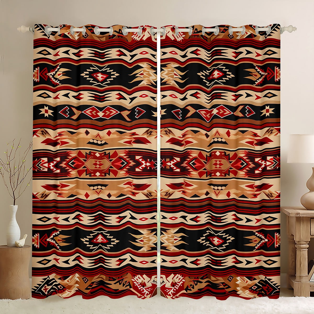 Western 30%-50% Blackout Curtains for Bedroom Southwestern Curtains ...