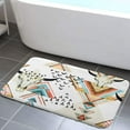 thumbnail image 1 of Western Boho Bathroom Rug, Non Slip Bath Mat with Design Southwestern Native Trible Bull Skull Bohemian Geometric Pattern Bathroom Accessories Shower Mat Kitchen Rug (17X29), 1 of 1
