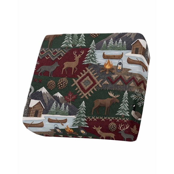 Western Boho Couch Cushion Covers Stretch,Washable Sofa Seat Covers Individual Seat Cushion Sofa Slipcovers Farmhouse Country Rustic Chic Wild Nature Cabin Deer Couch Cover Furniture Protector S-1PCS