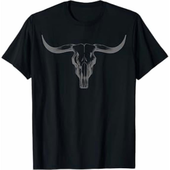 Western Boho Cow Skull Cowgirl Cowboy Bull Skull Vintage T-Shirt