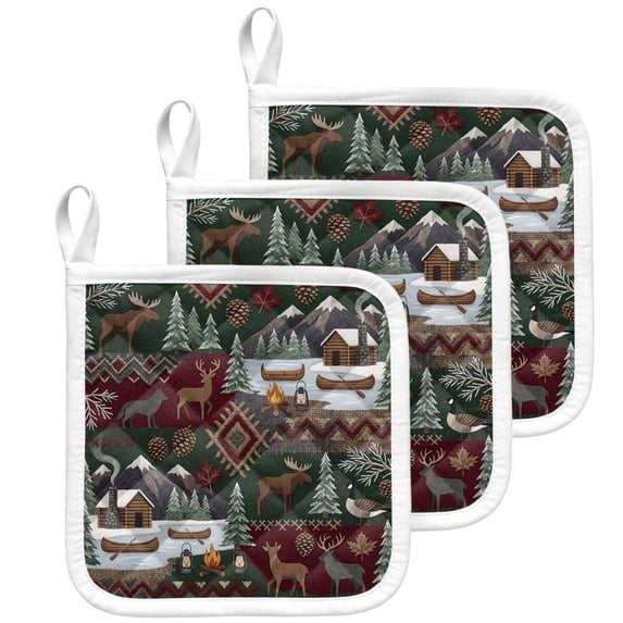 Western Boho Pot Holders for Kitchen Heat Insulation Potholder ...