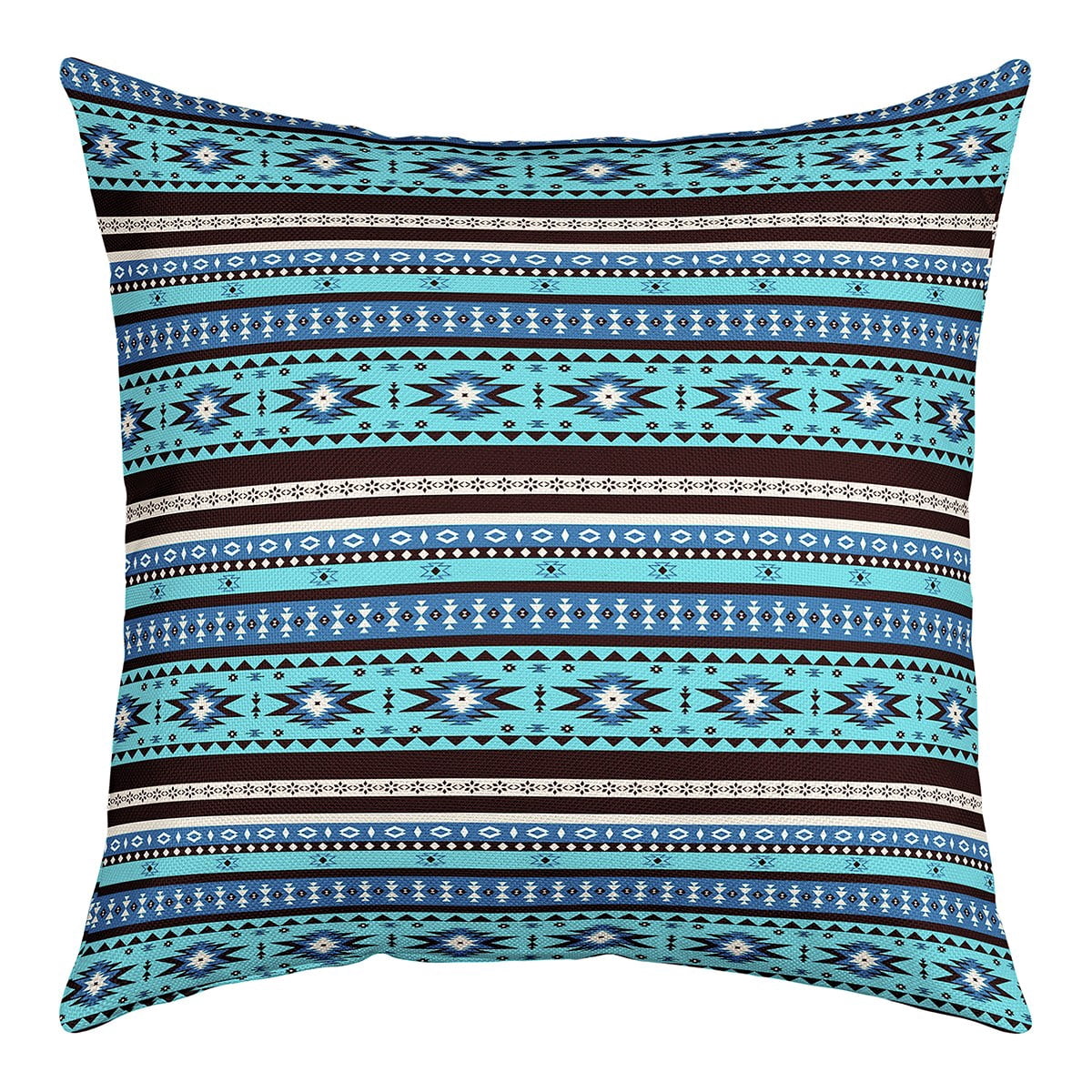 Western Boho Throw Pillow Cover,Aztec Cushion Case 24x24 Inch,Tribal ...