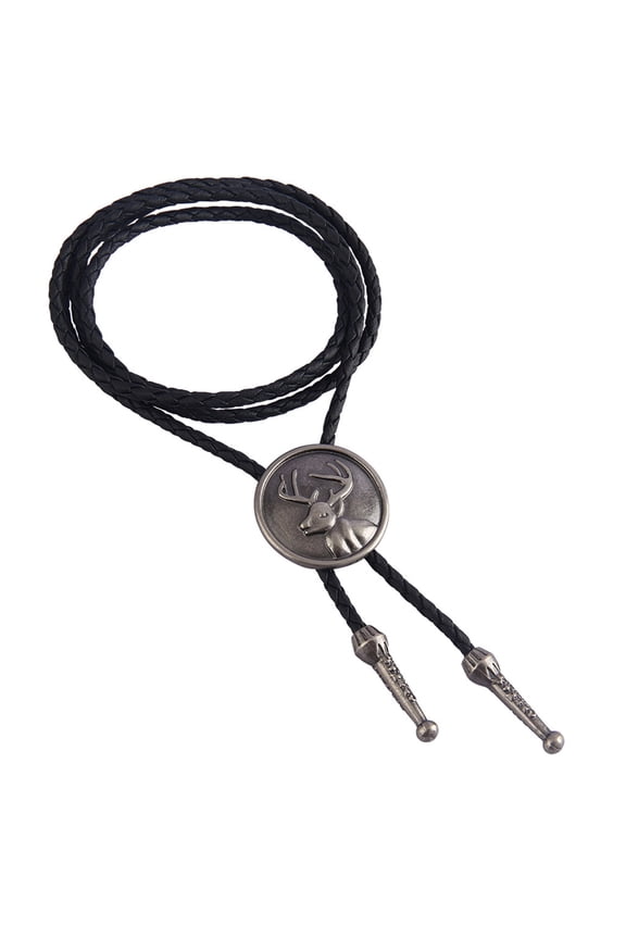 Western Bolo Tie Deer Bolo Tie Skul Bolo Tie Vintage Bolo Tie Cowboy Bolo Necklace Cowboy Necktie Bolo Tie