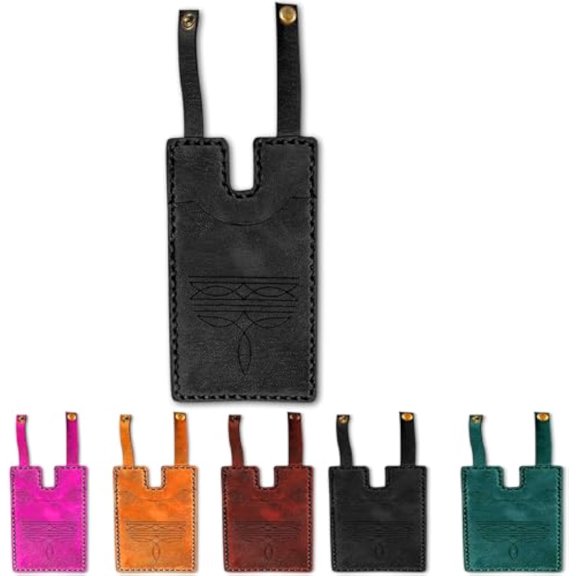 Western Boot Wallet with Snap Strap,2025 Fashion Leather Wallet,Slim Cowboy Billfold for Men Women (Black)