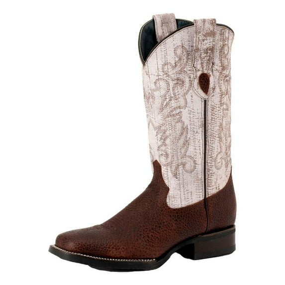Western Boots Women Anteater Print Square Brown Pearl 92393-09